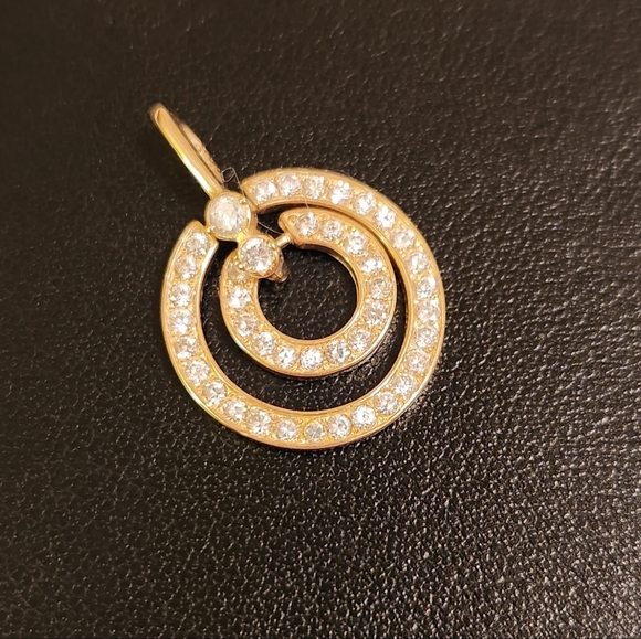 14kt Yellow Gold and CZ Pendant